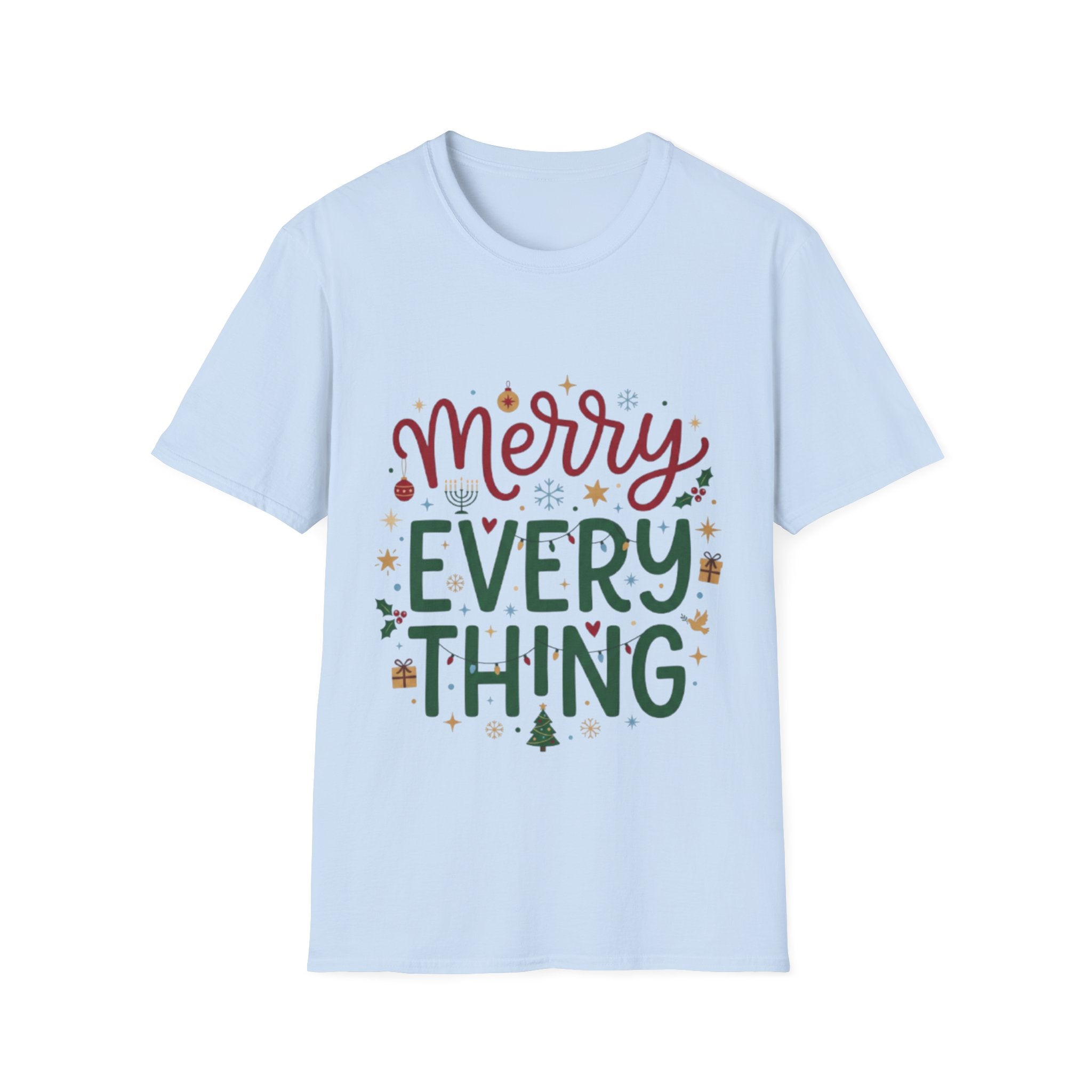Trendy 'Merry Everything' Holiday T-Shirt