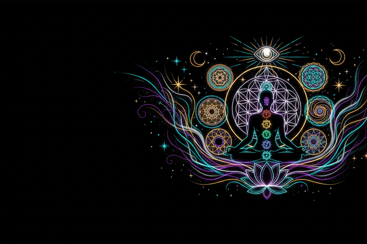 no make an outline of spiritual divine energy theme